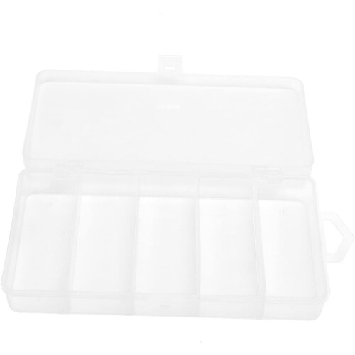 Fishing bait for storage organizer box sturdy plastic case for easy viewing and carrying 2