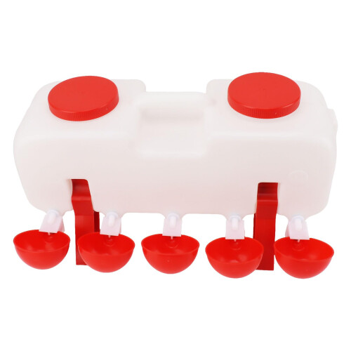 Chicken Drinker, 10L, 4 Drinking Cups, SemiAutomatic for Poultry