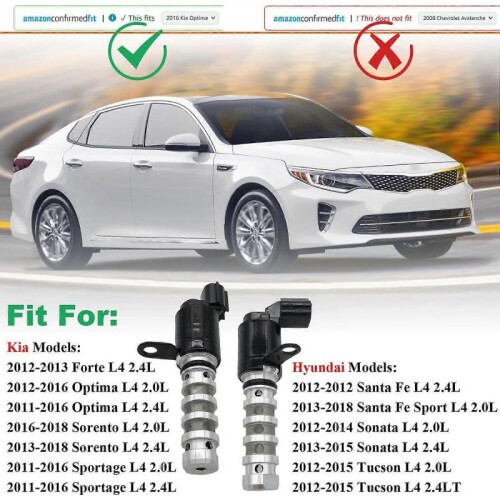 Intake & Exhaust Engine Variable Valve Timing (VVT) Solenoid Fit for Hyundai 1