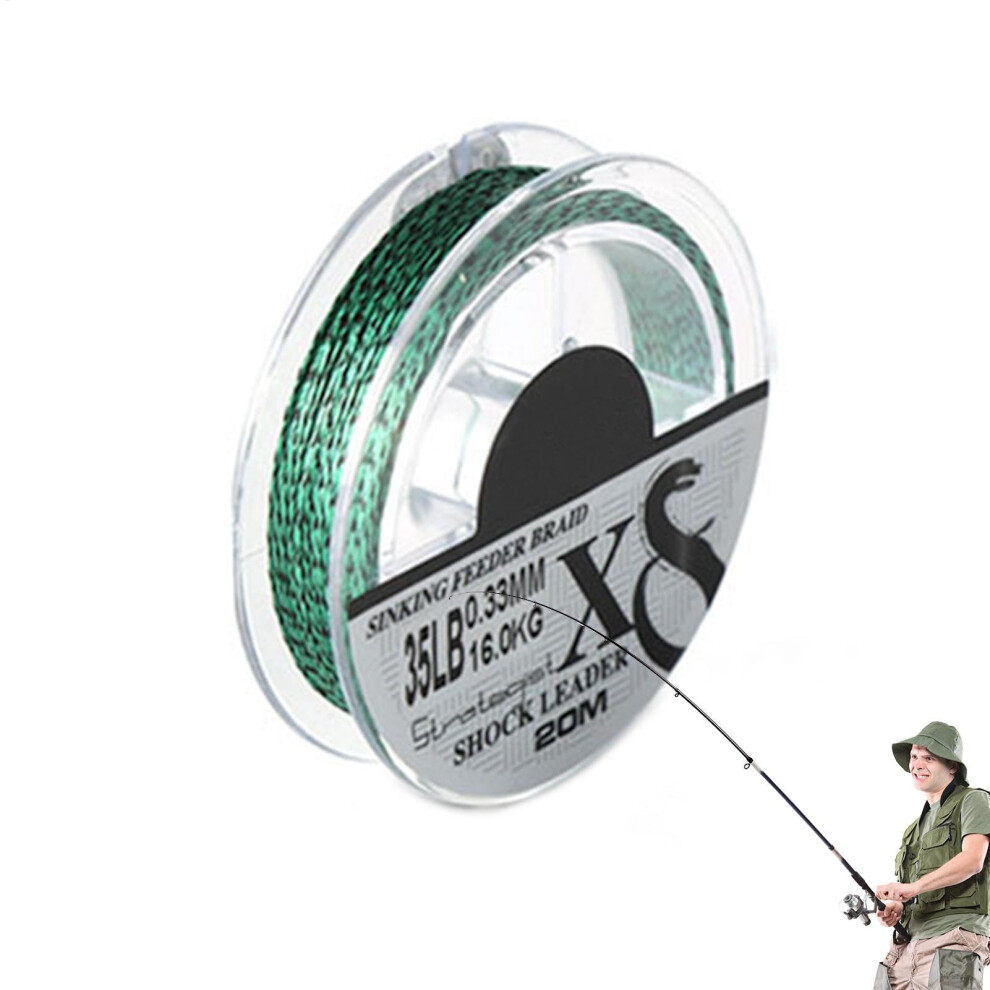 Fishing Line  Abrasion Resistant High Density Braid for Sea, Freshwater 15LB-image-OPC-PJ25K5S-NEW