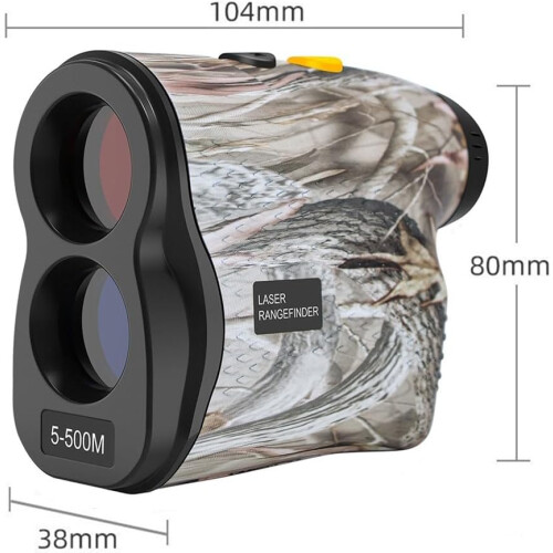 Excellent Resolution 500m Measuring Range Golf Monocular Range Meter Multi Coated Lens 2