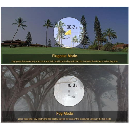 Excellent Resolution 500m Measuring Range Golf Monocular Range Meter Multi Coated Lens 1