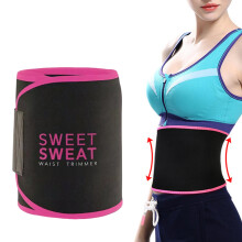 Waist Trainer Women, Slimming Belt Men, Sweat Belt, Adjustable Belly Belt for Weight Loss, Women's Waist Shaping, rose red