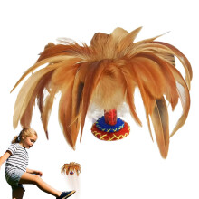 Shuttlecocks Kick and Kicking Shuttlecocks Chinese Jianzi Sports Toy, Fun Foot Sport Game for Adults, Outdoor Fitness Game Toy Play