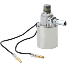 1/4" NPT 12V/24V Air Horn Solenoid Valve for Train Truck Air Horn Chrome Plated