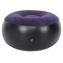 Outdoor Footstool, Outdoor Pouf, Inflatable Ottoman, Camping Stool for Home, Office, Travel, Inflatable Outdoor Flocking Stool, Footrest