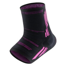 2part ankle compression cuff for men and women – Toeless compression sock made of silicone gel to relieve arch and heel pain (Pink, XL) XL Pink
