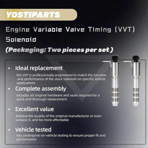 Engine Variable Valve Timing Solenoid VVT 2-pc Compatible with IMPALA MALIBU 2