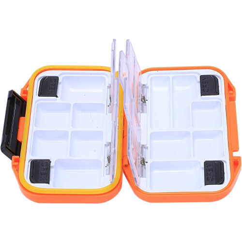 Multi Function Fish Storage Box Double Layer Orange Plastic Box Accessories Fishing Equipment Fishing Accessories Box Set  S Ref: 3691 1