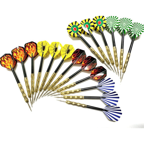 18 pieces darts metal tip copper dartboard for beginners 14 g 1