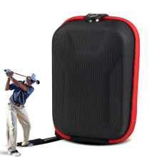 Golf Rangefinder Bag Magnetic Holder, Storage Case Black Red