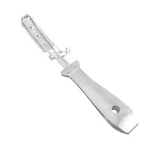stainless steel faux wool scraper pig rust hair remover shaving tool silver
