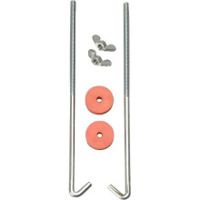 High quality brand new Road Power 966-12 J Hook Battery Hold down bolts; 2-Pack; Chrome;