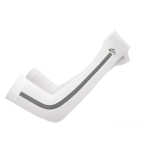 Silk sleeves with sun protection Unisex White