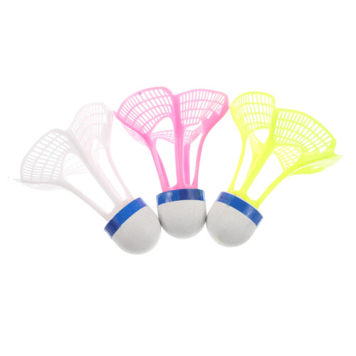 3 pieces badminton training badminton equipment foam nylon shuttlecocks