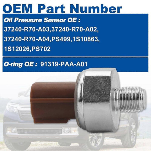37240-R70-A04 Oil Pressure Sensor Switch with Sealed O-Ring 91319-PAA-A01 2