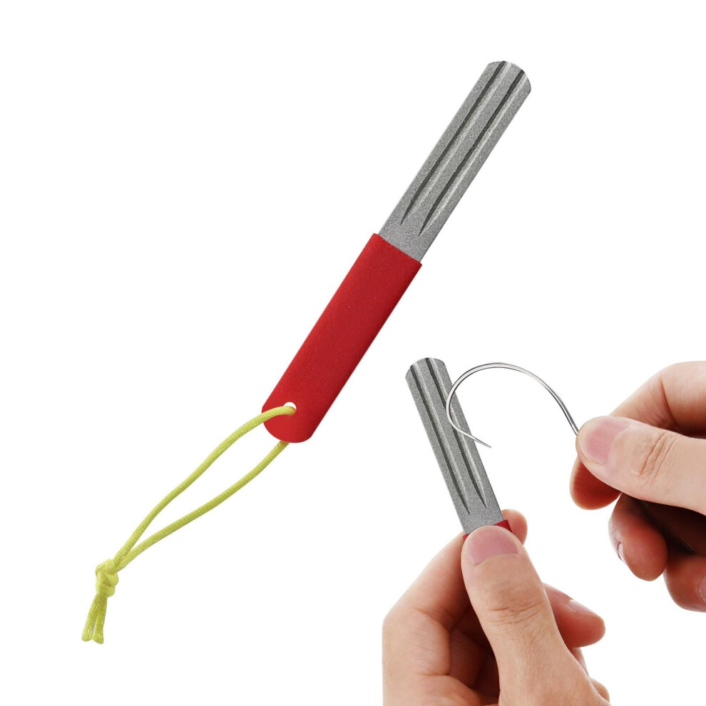Angel Hook Sharpener, Portable Sharpening Files, Doublesided, Fly Hook Sharpener, Portable Sharpening Tool, Nonslip Fish Hook Sharpening Tools For 6276012755045