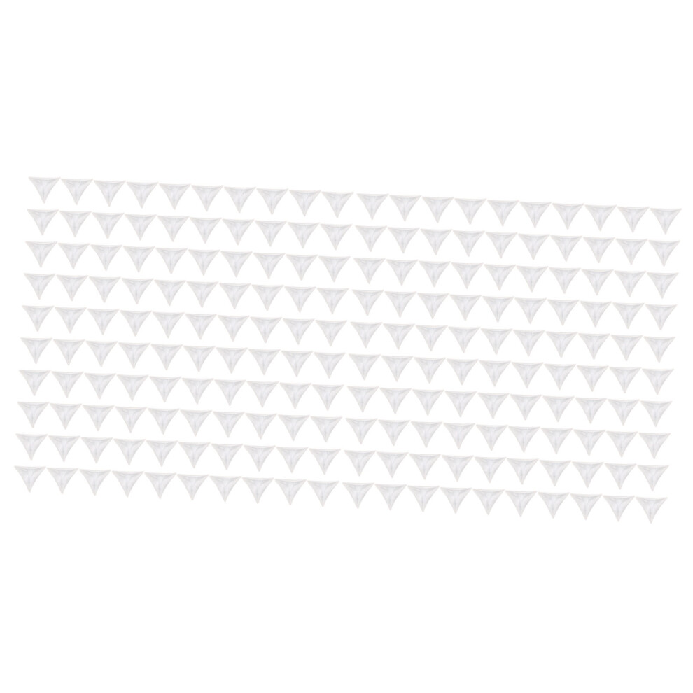 200pcs Clear PVC Corner Dust Guards 1.9oz Triangular
