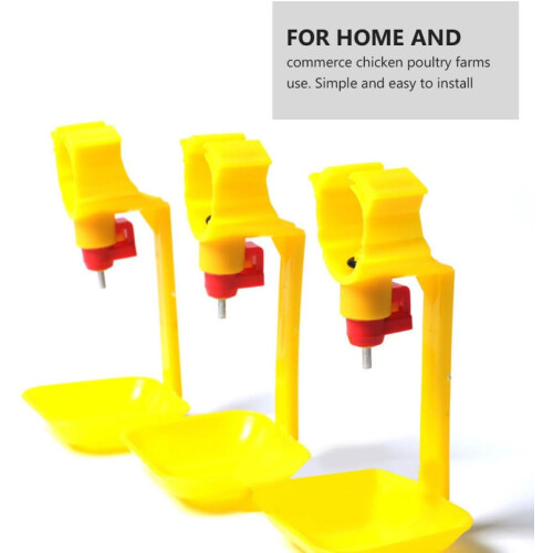 10 pieces chick drinker integrated automatic chicken drinker chick drinking fountain for large and chickens random color 1