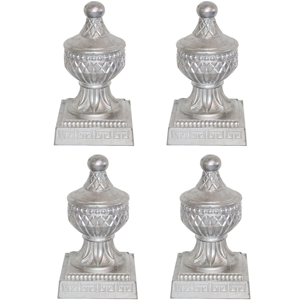 Decorative Aluminum Fence Post Caps, 4Pack For House, Garden, Yard 6276012755120