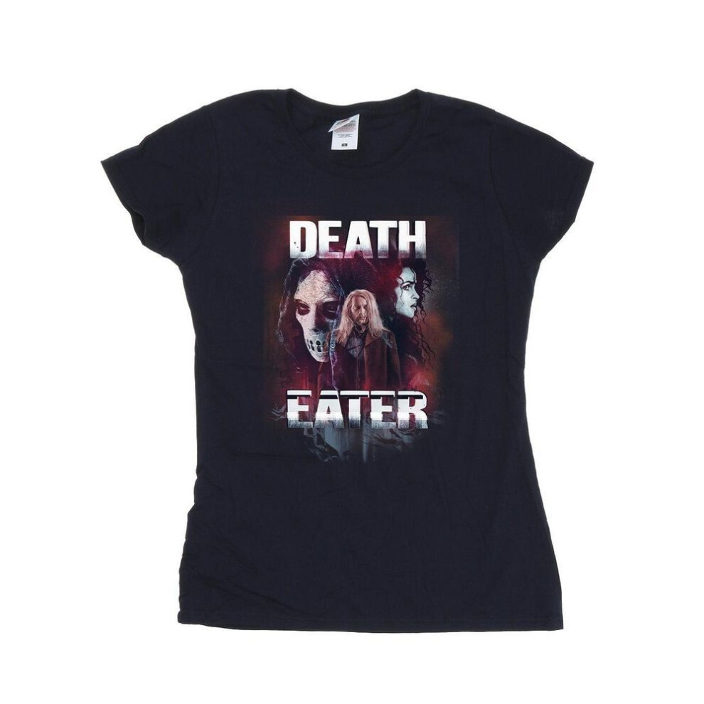 (L, navy blue) Harry Potter Womens/ladies Death Eater Cotton T-shirt