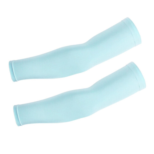 Arm Warmers for Men UV Protective Ice Cooling Sleeves Wrist Support Gray