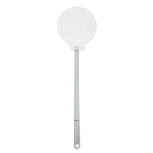 Fly swatter made of net, long plastic handle, mosquito killer, household manual (C) One size fits all C