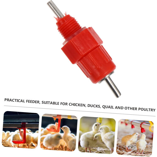 Chick Drinker Rooster Water Dispenser for Chicken Coop Feeding Trough 2
