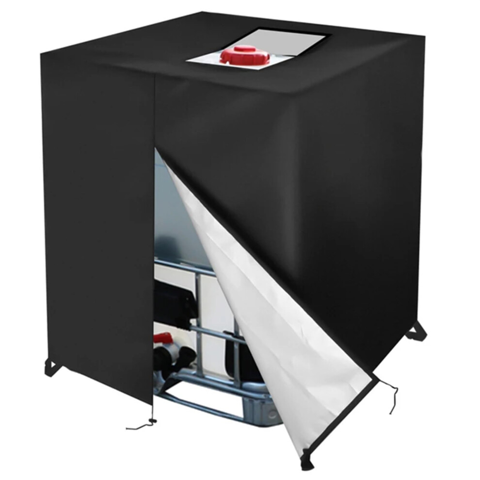 1000L Ibc Water Tank Cover, Tarpaulin With Zip For Ibc Rain Tank Cover, Water Tank Cover (Zipper Black) 6276012757421