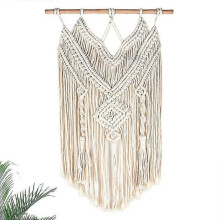 Macrame Wall Hanging Curtain Fringe Garland Banner Wall Decor Handmade Woven Wall Tapestry Large Wedding Backdrop Wall Decoration for Living Room
