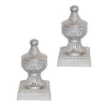 Metal Fence Post Top Cap Aluminum Metal Garden Decking Fence Top Cap 2pcs (100x100mm)