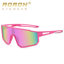 (1011 rose red frame powder film) Polarized cycling sunglasses Teenager sunglasses