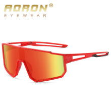 (1011 Red Spot Frame Red Film) Polarized cycling sunglasses Teenager sunglasses