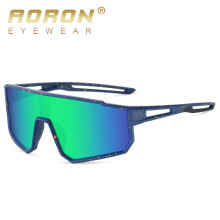 (1011 dark blue spotted frame green film) Polarized cycling sunglasses Teenager sunglasses