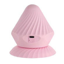 Massage Ball for Back, Electric Muscle Massager, 4Speed Suction Cup Pink