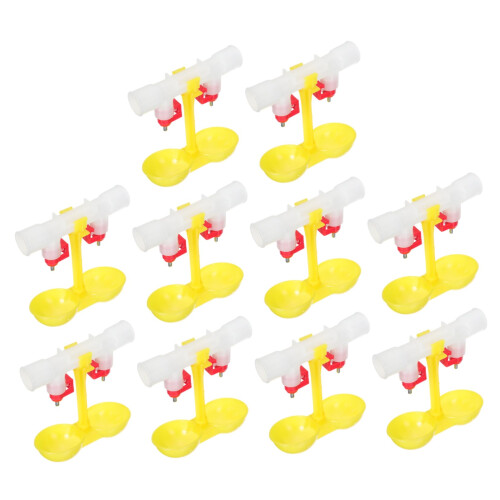 Chicken Double Drinking Trough Automatic Cups for Poultry Rabbit Quail Chick