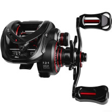 Lure Drop Reel 7.2:1 Metal Rocker Long Casting Fishing Reel 51BB Black Fishing Reel with Discharge right hand wheel