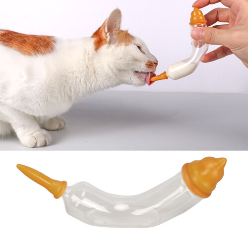 Adjustable 10ml Glass Pet Feeder for Kittens&Puppies