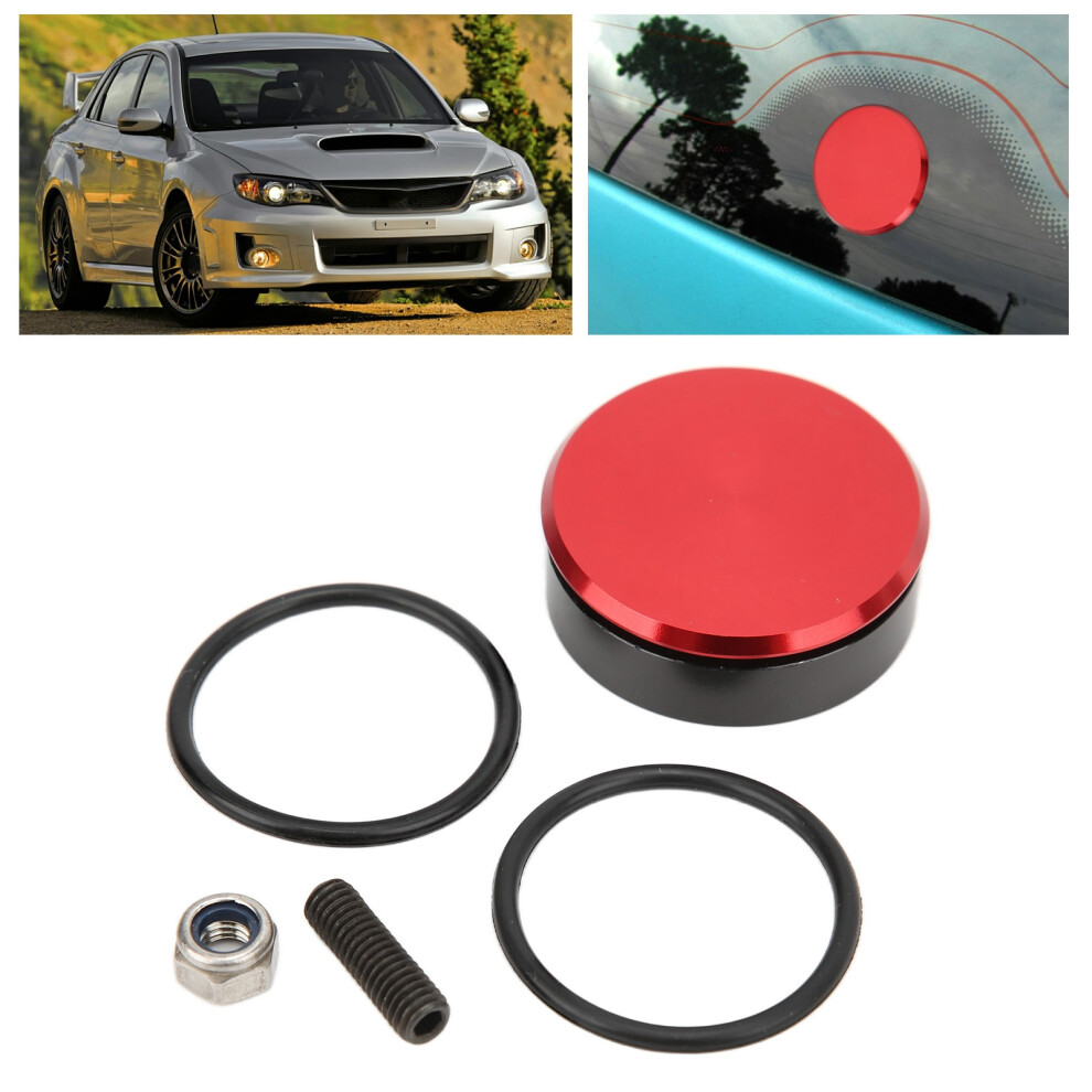 Universal Car Rear Wiper Delete Kit With Grommet Cover Red 9394200241457