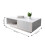 Modern White High Gloss Rectangular Coffee Table with Storage 3
