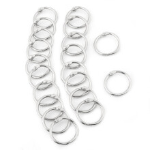 20PCS 30mm Durable Metal Split Rings for Scrapbooking