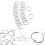 20PCS 30mm Durable Metal Split Rings for Scrapbooking 5