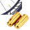 2Pcs Gold Titanium Bicycle Valve Nozzles for Bikes 1