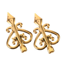 Protective Spear Tips Stake Fence End Pieces Golden Aluminium Alloy