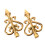 Protective Spear Tips Stake Fence End Pieces Golden Aluminium Alloy 1