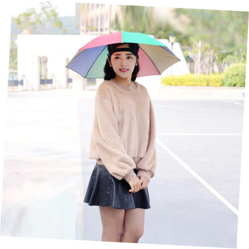 Outdoor Umbrella Hat for Fishing Golf Camping Practical 2