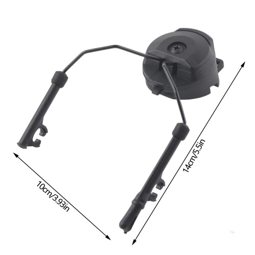 Black Helmet Arc Rail Adapter for Peltor Comtac Headsets 2
