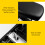 Comfortable PU Leather Bike Backseat Cushion for Kids 6