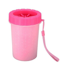 (L, Pink) Dog Paw Washer Dog Paw Cleaner Pet Foot Washing Cup Pet Supplies