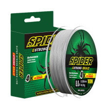 Braided Fishing Line, PE Line, Long Reach, Abrasion Resistant, 328 Feet Grey